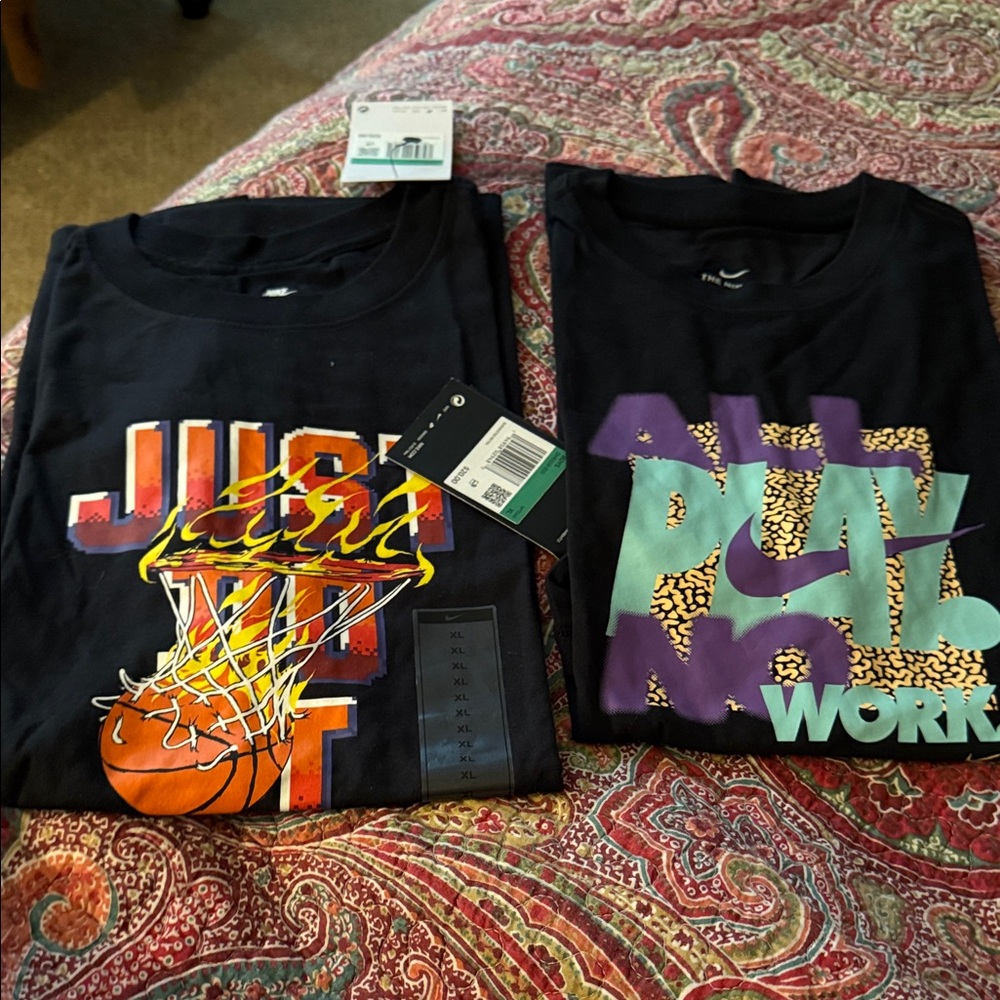 Nike Black T-Shirt with Retro Graphic